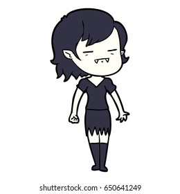 cartoon undead vampire girl