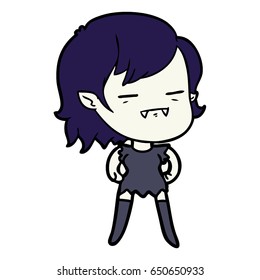cartoon undead vampire girl
