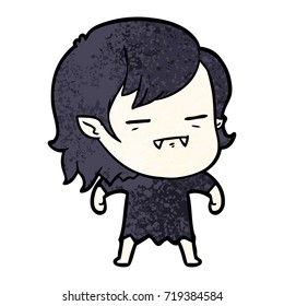 cartoon undead vampire girl