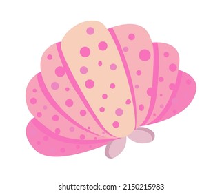 Cartoon Underwater Animal sea Shell. Vector illustration