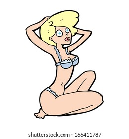 cartoon underwear model