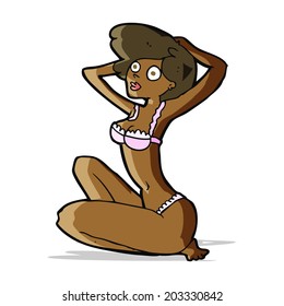 cartoon underwear model