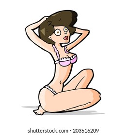 modelo de ropa interior de dibujos animados