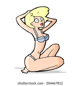 cartoon underwear model