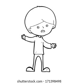 Cartoon Unhappy Boy Stock Vector (Royalty Free) 171398498 | Shutterstock