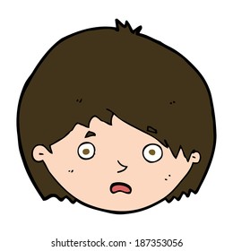 caricatura niño infeliz