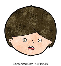 caricatura niño infeliz