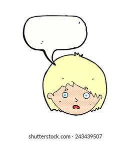 cartoon unhappy boy with speech bubble
