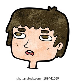 cartoon unhappy face