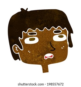 cartoon unhappy face