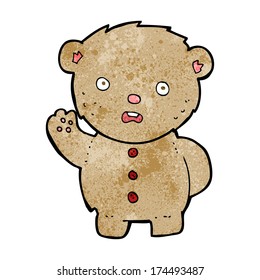oso de peluche infeliz