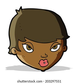 cartoon unimpressed woman