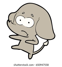 cartoon unsure elephant