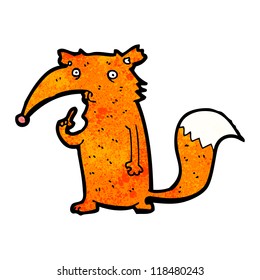 cartoon unsure fox