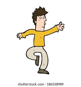 cartoon urgent man