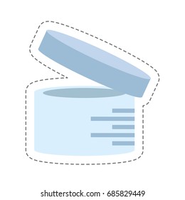 cartoon urine sample container icon