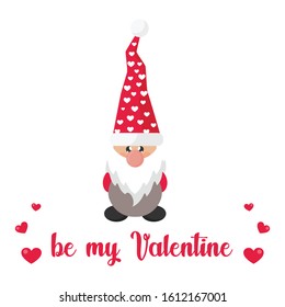 cartoon valentines dwarf vector image