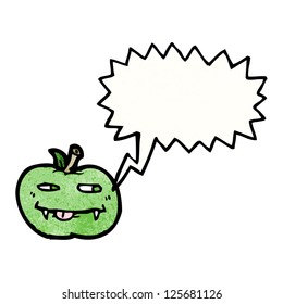 cartoon vampire apple