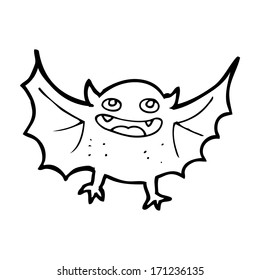 murciélago vampiro de dibujos animados