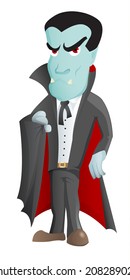 Cartoon Vampire Character - vector