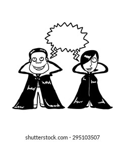 cartoon vampire couple
