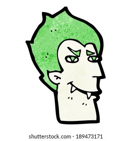 Cartoon-Vampir-Gesicht
