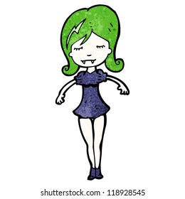 Cartoon-Vampirmädchen