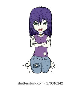 cartoon vampire girl