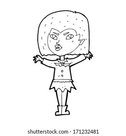 cartoon vampire girl