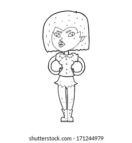 cartoon vampire girl