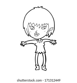 cartoon vampire girl
