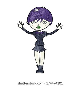 Cartoon-Vampirmädchen