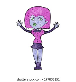 chica vampiro de dibujos animados