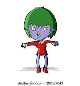 cartoon vampire girl