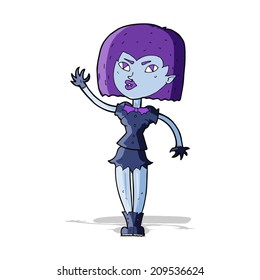 chica vampiro de dibujos animados