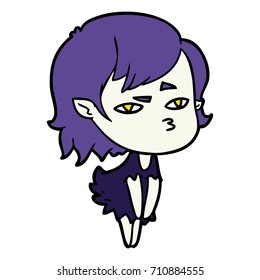 Cartoon-Vampirmädchen