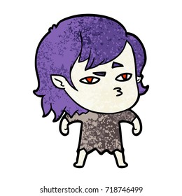chica vampiro de dibujos animados