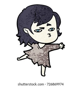 Cartoon-Vampirmädchen