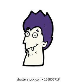 cartoon vampire head