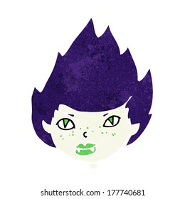 cabeza de vampiro de dibujos animados
