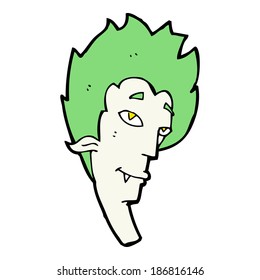 cartoon vampire head