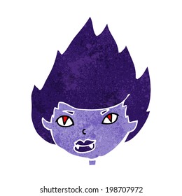 cartoon vampire head