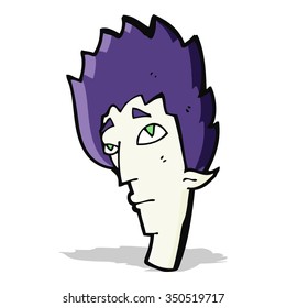 Cartoon-Vampirkopf