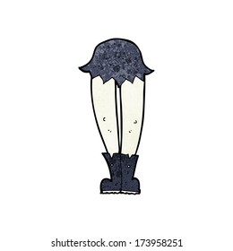 piernas de vampiros de dibujos animados