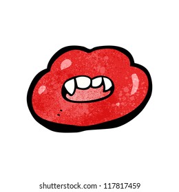 cartoon vampire lips