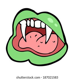 cartoon vampire lips