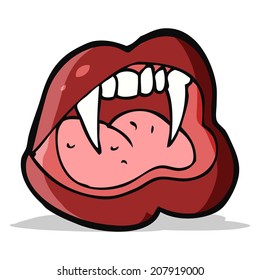 cartoon vampire lips