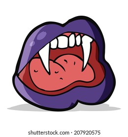 cartoon vampire lips