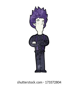 cartoon vampire man