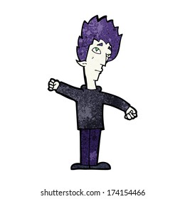 cartoon vampire man